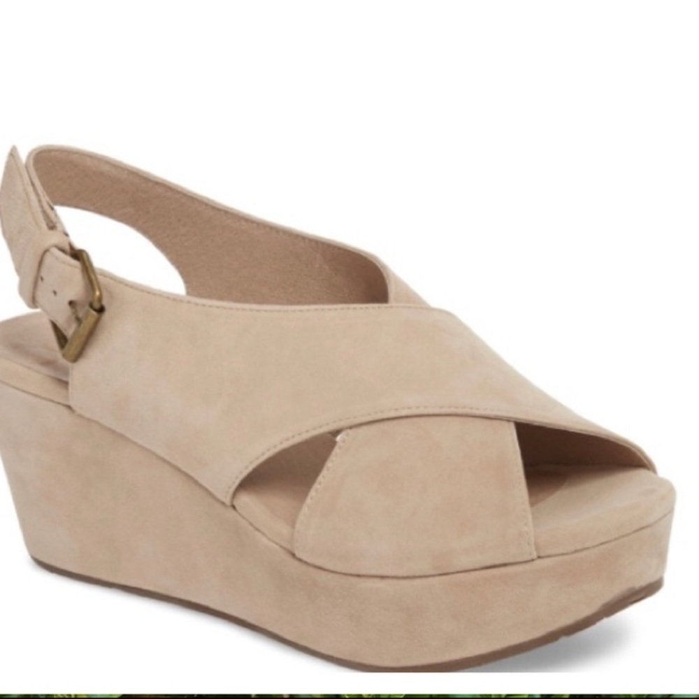 NEW Chocolate Blu Wim Platform Wedge Sandals